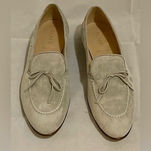 J. Crew Biella Grey/Pewter Sueded Loafers Sz 7.5 Another shoes not worn. As New
